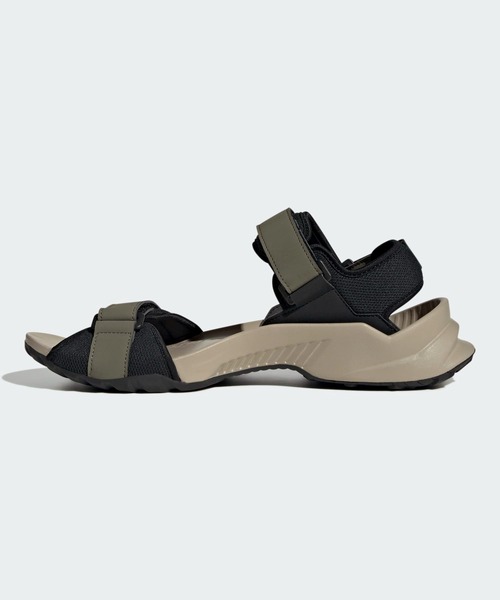 「adidas」 サンダル 24.5cm オリーブ メンズ_画像6