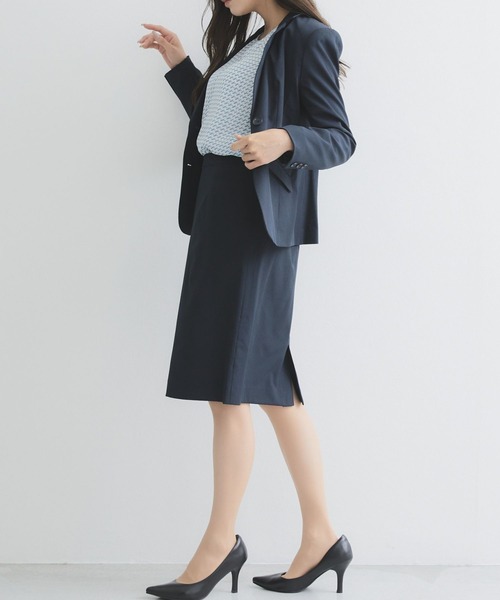 「RIRIYANO」 セットアップ 11号 ネイビー レディース_画像4