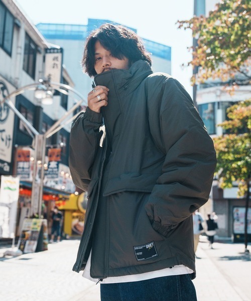 ダウンジャケット ダウン 「Leyline」C/M stand neck jkt メンズ レディース