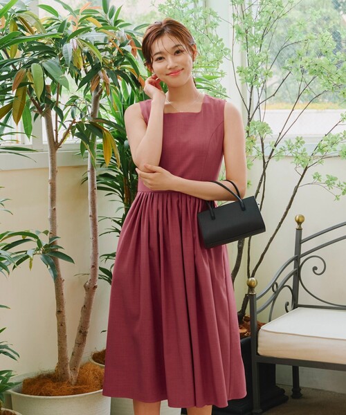 「Tiaclasse」 ノースリーブワンピース L ミント レディース_画像2