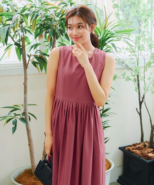 「Tiaclasse」 ノースリーブワンピース L ミント レディース_画像4