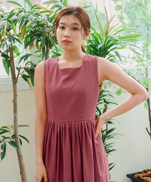 「Tiaclasse」 ノースリーブワンピース L ミント レディース_画像6