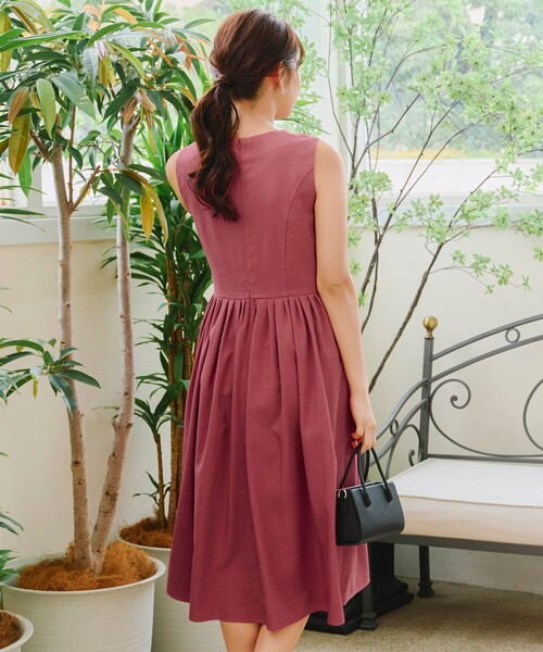 「Tiaclasse」 ノースリーブワンピース L ミント レディース_画像7