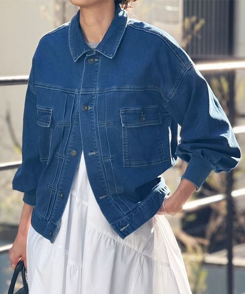 ☆ビアズリー☆今季のデニムジャケット☆サイズ2 BEARDSLEY（ビアズリー） デニムジャケット 2 ブルー レディース