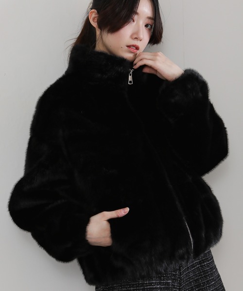 pumpkin port（パンプキンポート） ブルゾン アウター フェイクファー