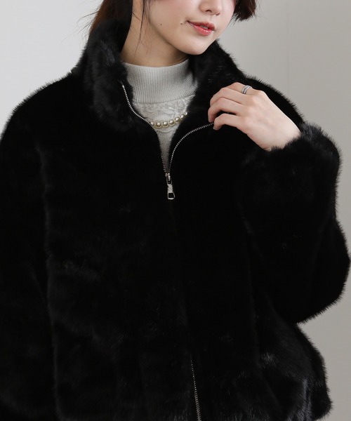 pumpkin port（パンプキンポート） ブルゾン アウター フェイクファー