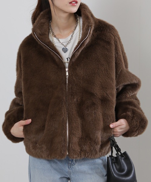 pumpkin port（パンプキンポート） ブルゾン アウター フェイクファー