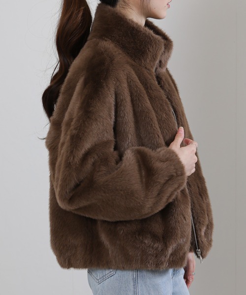 pumpkin port（パンプキンポート） ブルゾン アウター フェイクファー