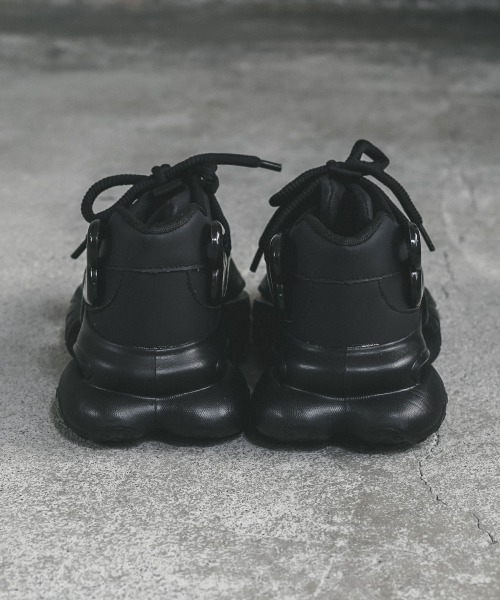 「Shoowtime」 ローカットスニーカー 25.0cm ブラック メンズ_画像5