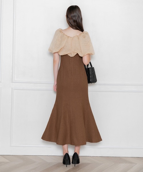 「Leja」 ノースリーブワンピース SMALL モカ レディースの画像