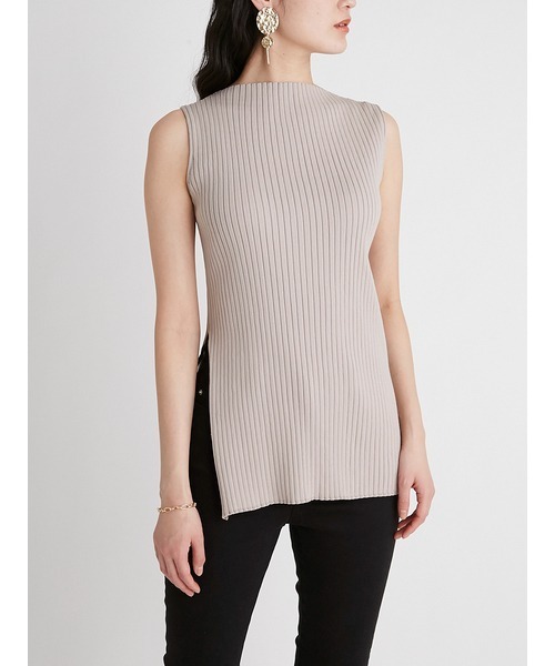 「Mila Owen」 ノースリーブニット 0 ブラック レディース_画像3