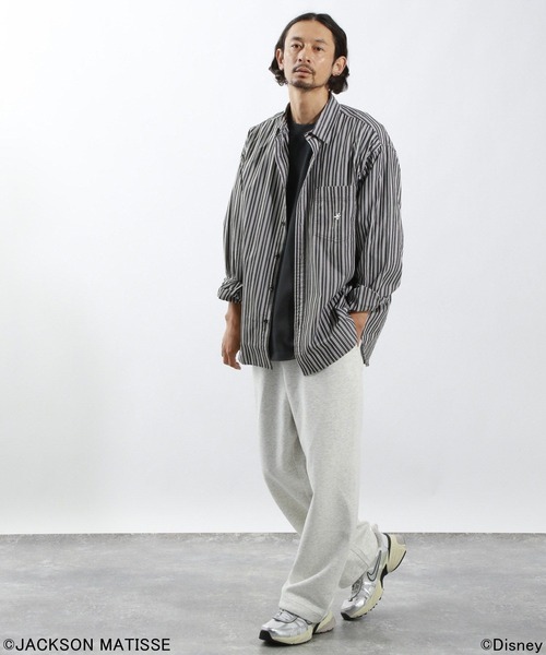 「JACKSON MATISSE」 長袖シャツ LARGE ブラック メンズ_画像2