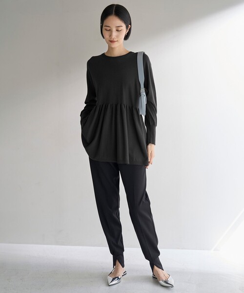 「UNFILO」 長袖ニット SMALL グレー レディース_画像5