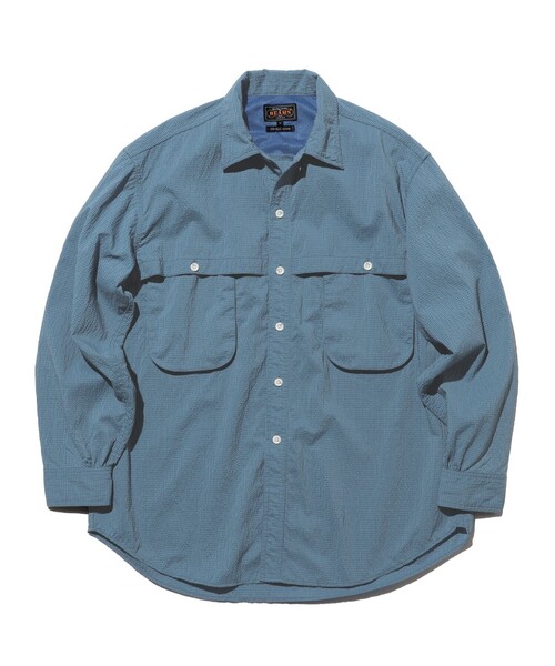 BEAMS+（ビームスプラス） シャツ Adventure Shirt IV Seersucker