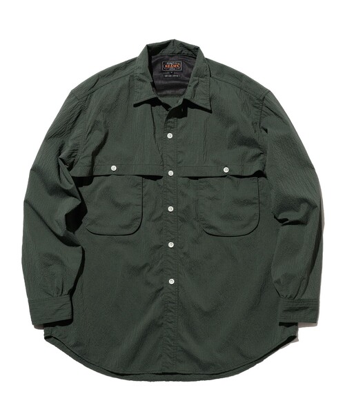 BEAMS+（ビームスプラス） シャツ Adventure Shirt IV Seersucker
