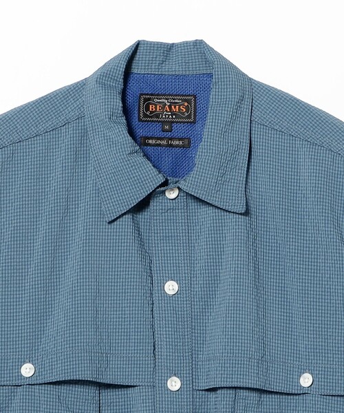 BEAMS+（ビームスプラス） シャツ Adventure Shirt IV Seersucker