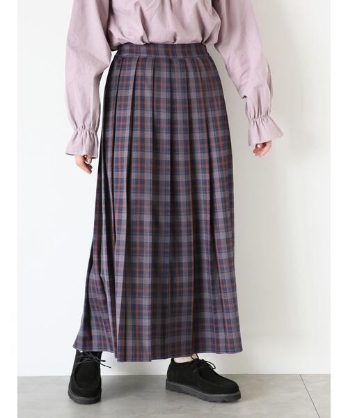 「ehka sopo」 プリーツスカート F グリーン レディース_画像3