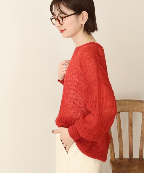 新品タグ付き　アメリヴィンテージ　可愛い人気　ニット　モヘア　赤 未使用！田中みな実着用Ameri BACK TUCK KNIT アメリ赤ニット - メルカリ