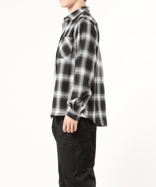 「TopIsm」 長袖シャツ L ブラウン メンズ_画像3