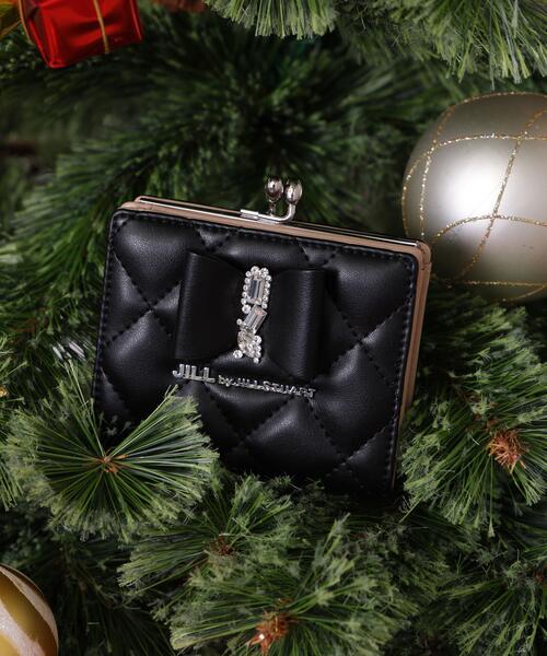 【美品】JILL STUART RIBBONキルトウォレット がま口二つ折り財布 JILL by JILL STUART（ジルバイジルスチュアート） 財布 「お気に入り