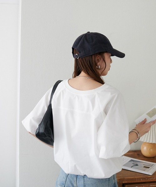 「DISCOAT」 半袖ブラウス FREE ホワイト レディース_画像8