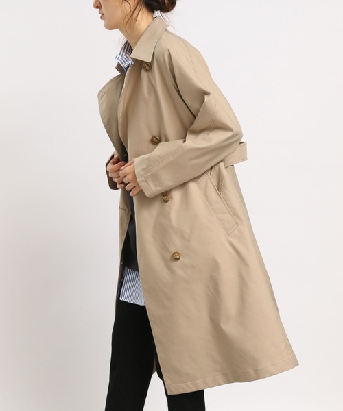 「GLOBAL WORK Smile Seed Store」 トレンチコート SMALL ベージュ レディース_画像5
