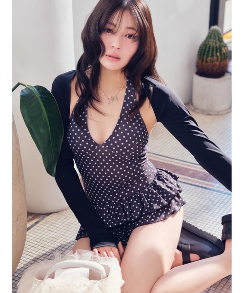 LILY BROWN（リリーブラウン） 水着 ボレロセットワンピース型スウィ