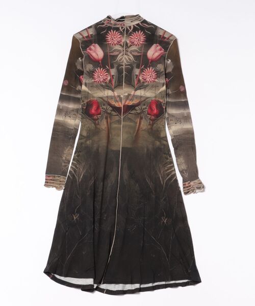 Desigual（デシグアル） パーティードレス ワンピース ダークフラワー 