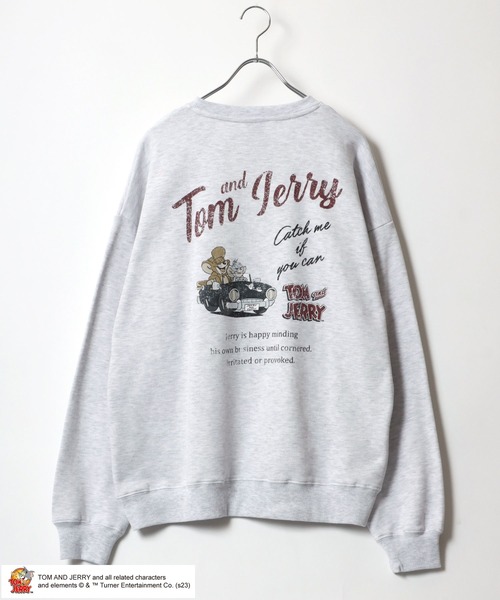 「TOM&JERRY」 スウェットカットソー L ホワイト系その他 レディース_画像5