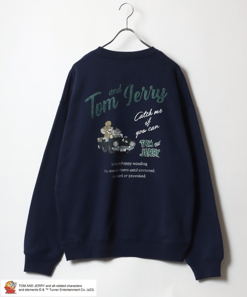 「TOM&JERRY」 スウェットカットソー L ホワイト系その他 レディース_画像7