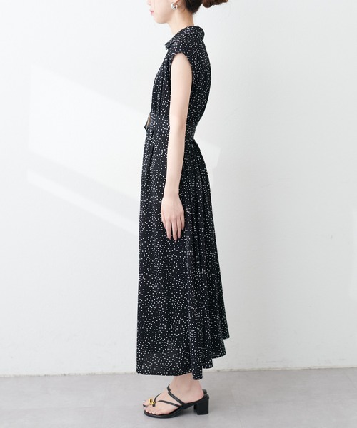「natural couture」 半袖ワンピース LARGE ダークブラウン レディース_画像7