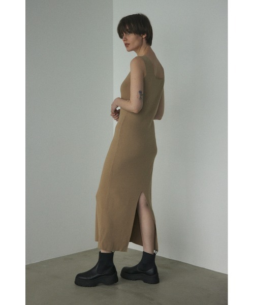 「BLACK BY MOUSSY」 ニットワンピース 2 ブラック レディース_画像2