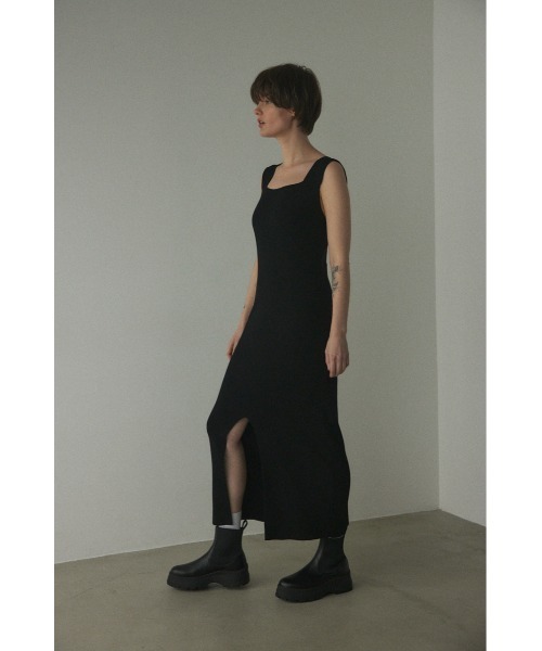 「BLACK BY MOUSSY」 ニットワンピース 2 ブラック レディース_画像9