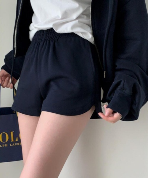 セットアップ ジップアップ パーカー ショートパンツ セット