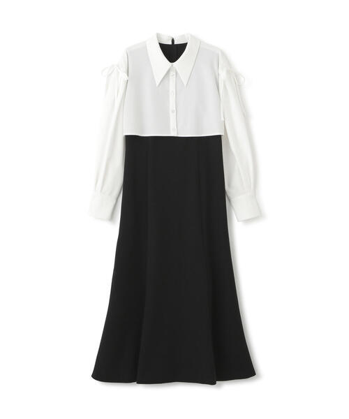 「JILL by JILL STUART」 ドッキングワンピース FREE ブラック レディース_画像2