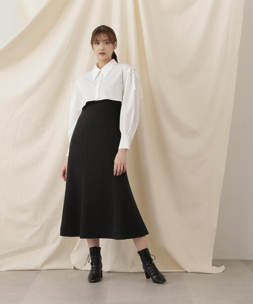 「JILL by JILL STUART」 ドッキングワンピース FREE ブラック レディース_画像5