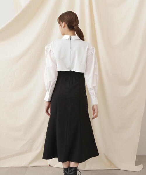 「JILL by JILL STUART」 ドッキングワンピース FREE ブラック レディース_画像9