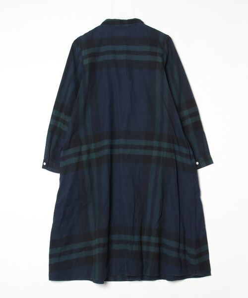 「BEAMS BOY」 長袖ワンピース - ネイビー レディース_画像2