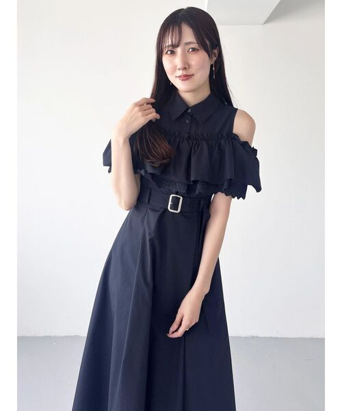 MERCURYDUO（マーキュリーデュオ） ワンピース オフショルシャツ