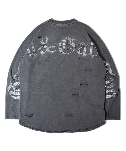 「GALFY」 長袖Tシャツ L ブラック メンズ_画像5