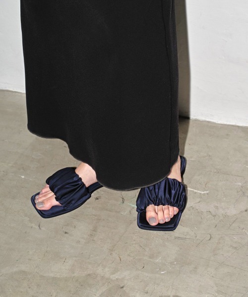 【a】todayfulサンダル TODAYFUL 「TODAYFUL」 ヒールサンダル 37 ネイビー レディース