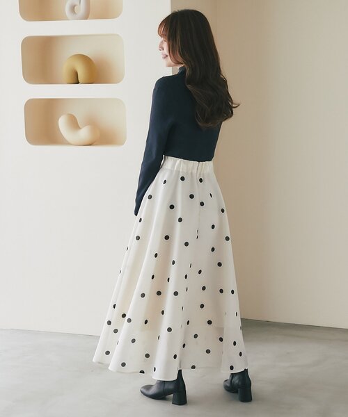La boutique Bonbon（ラブティックボンボン） ロング スカート ドット