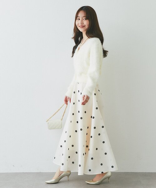 La boutique Bonbon（ラブティックボンボン） ロング スカート ドット