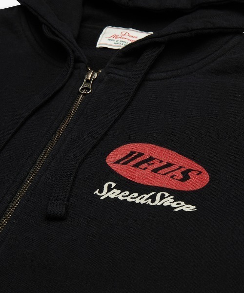 「DEUS EX MACHINA」 ジップアップパーカー L レッド メンズ_画像8