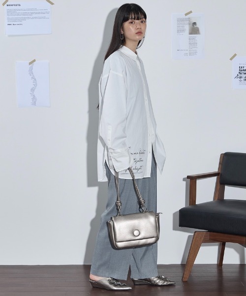 「THE YOn」 長袖シャツ FREE オフホワイト レディース_画像7