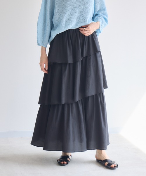 「KATHARINE ROSS」 フリルスカート MEDIUM パープル レディース_画像9