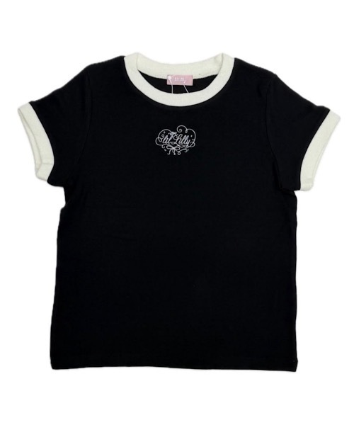 lilLilly（リルリリー） tシャツ 半袖 パイルリンガーTシャツ