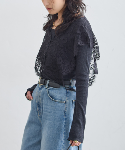 ⭐︎美品⭐︎ジャーナルスタンダード　ブラウス　レース journal standard L'essage（ジャーナルスタンダード レサージュ