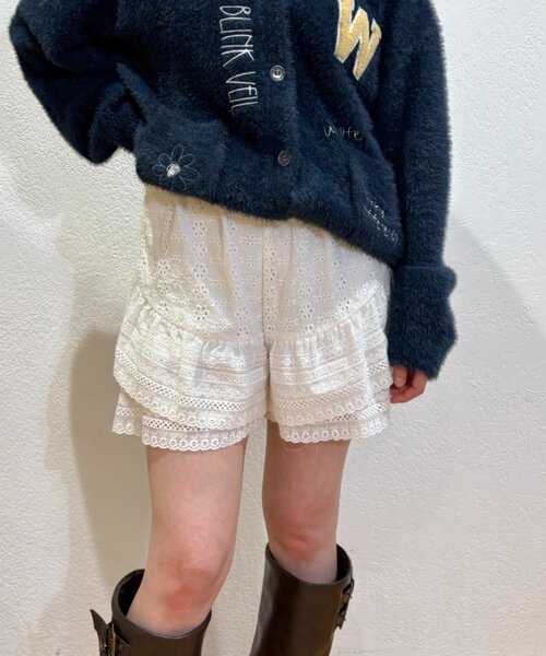 w closet（ダブルクローゼット） パンツ スカラップフリルショート