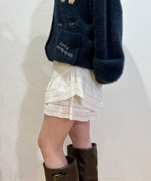 w closet（ダブルクローゼット） パンツ スカラップフリルショート